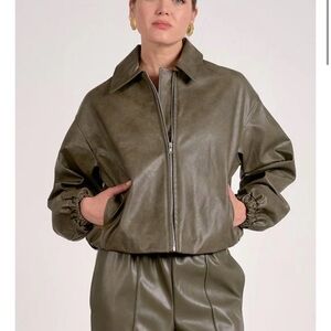 Elan Oakley Bomber Olive Green Women's Jacket